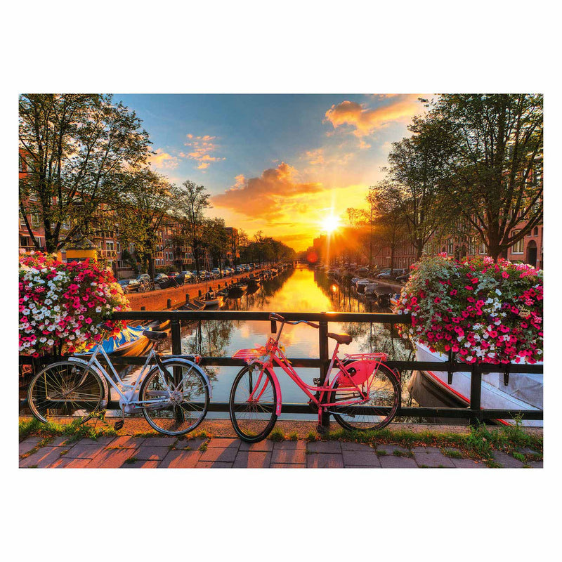 Load image into Gallery viewer, Ravensburger Puzzel Fietsen in Amsterdam, 1000st.
