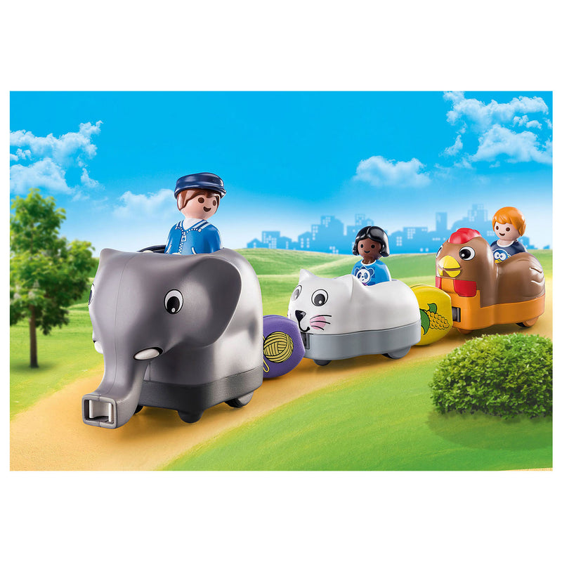 Load image into Gallery viewer, Playmobil 1.2.3. Dierentrein 70405
