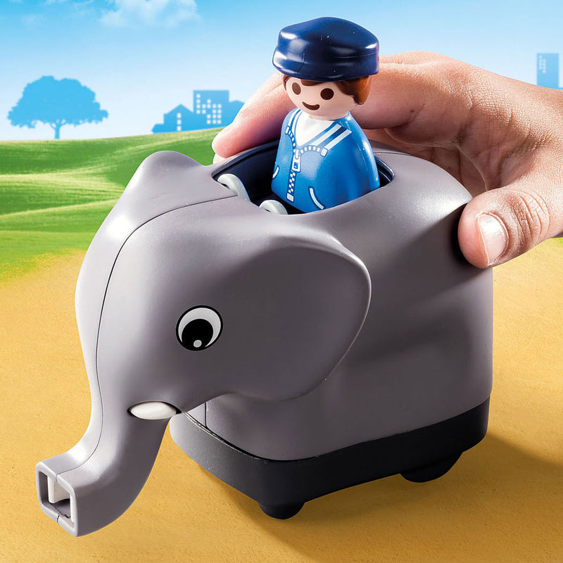 Load image into Gallery viewer, Playmobil 1.2.3. Dierentrein 70405

