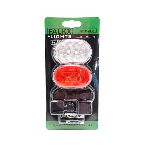 FALKX MTB Fietsverlichtings set LED  Batterij