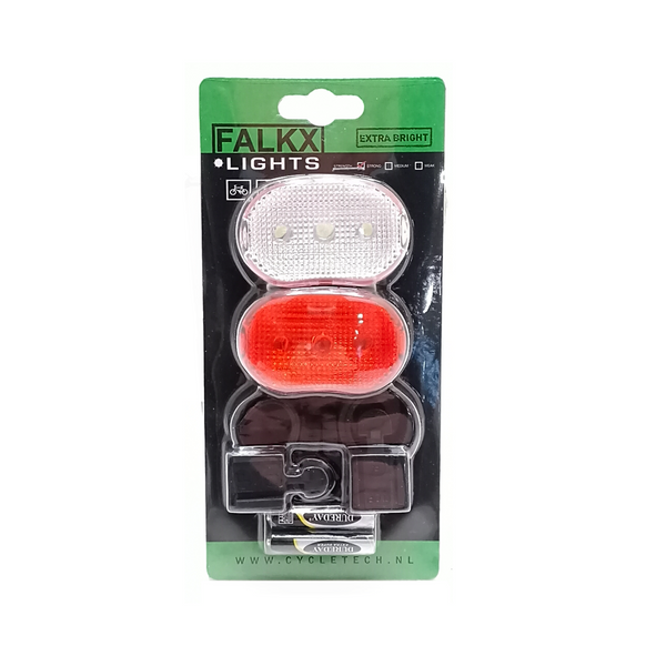 FALKX MTB  LED verlichting set, Falkx (hangverpakking).