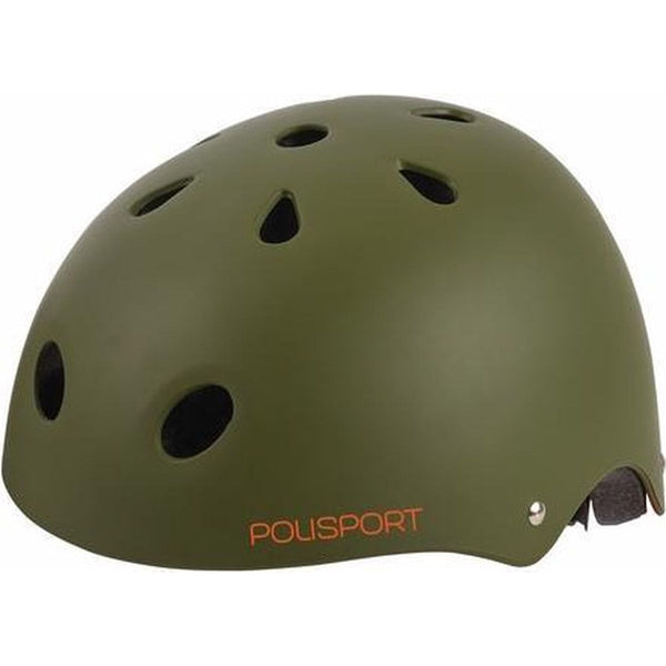 Polisport urban radical bicycle helmet s 53-55cm tag green/orange