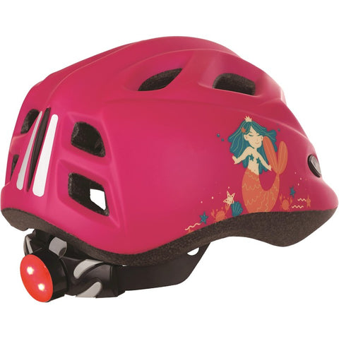 children's helmet polissport mermaid xs (48-52 cm) - with LED lighting