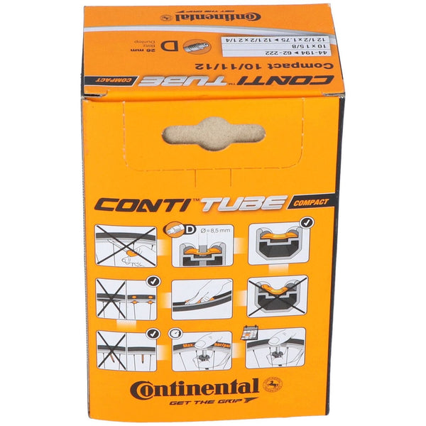 Continental inner tube dv1 compact 10/11/12 inch 44/62-222 box
