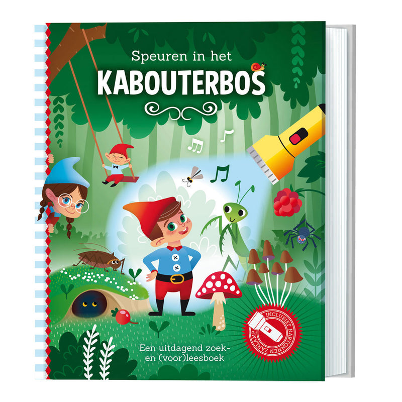 Load image into Gallery viewer, Lantaarn Publishers Speuren in het Kabouterbos + kartonnen zaklamp
