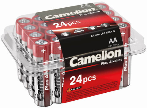 Camelion plus alkaline AA/LR6 battery box 24 pieces