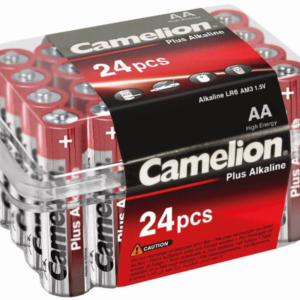 Camelion plus alkaline AA/LR6 battery box 24 pieces