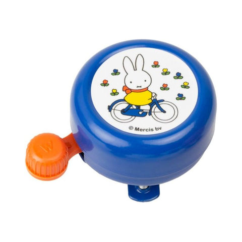 bicycle bell Miffy on bicycle 60 mm aluminum blue
