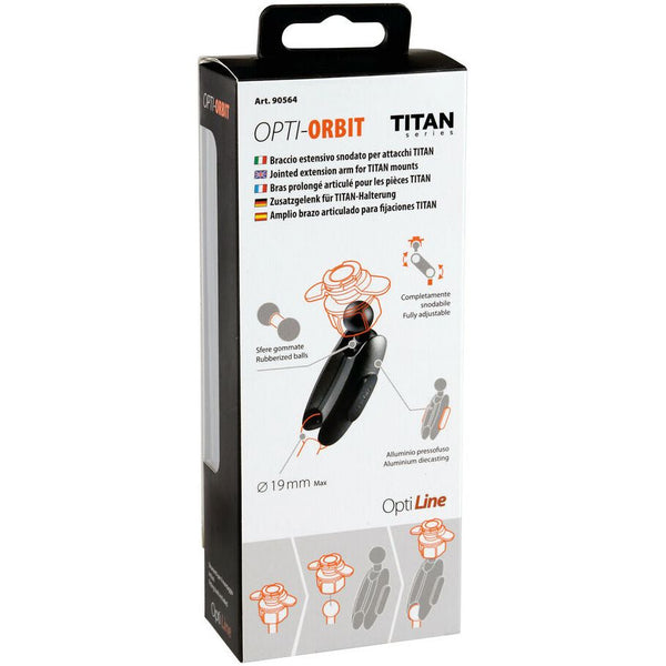 Opti-Orbit extension arm with rubber balls