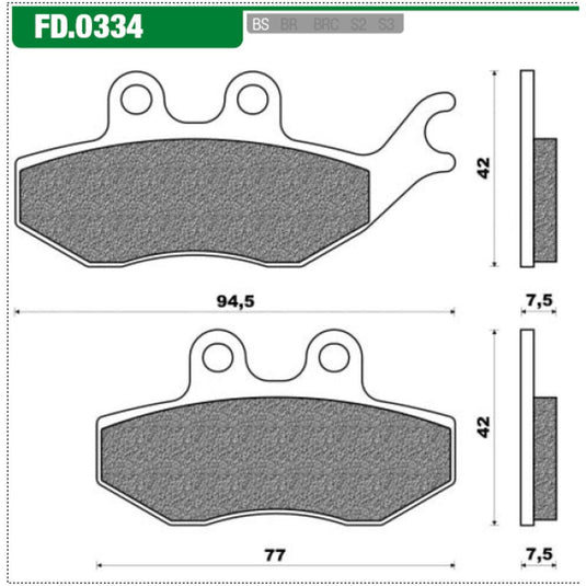 Newfren remblokset fd0334