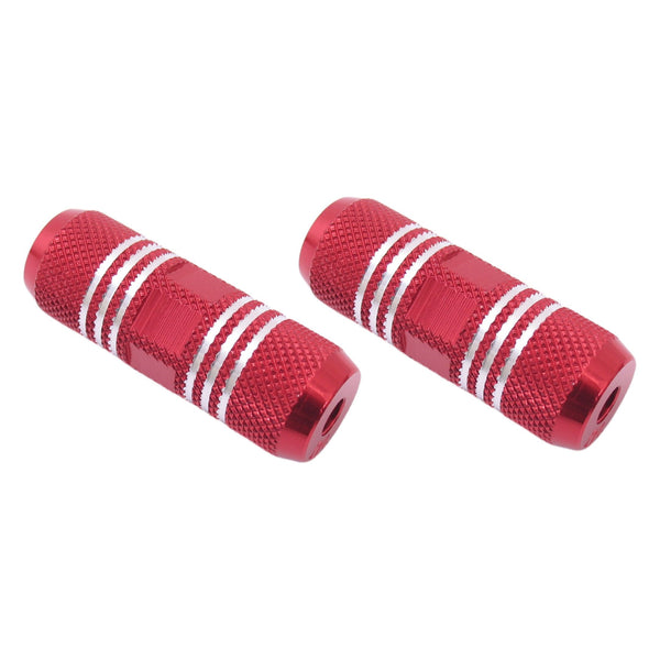 Footrest set Freestyle 80 mm on 3/8" axle - red