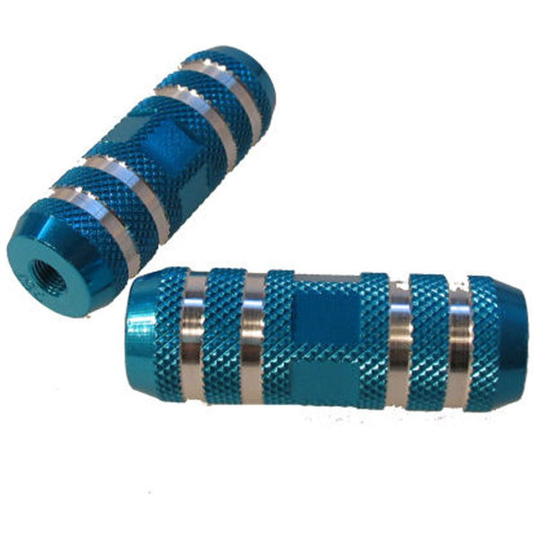 Footrest set Freestyle on 80 mm 3/8" axle - blue