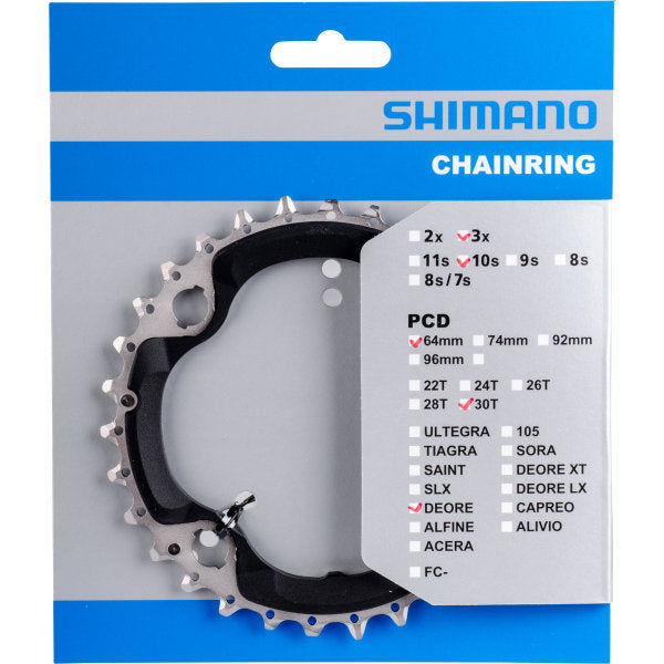 Shimano chainring Deore 10V 30T BCD 96mm Y1WC98010 M6000