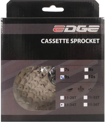 Cassette 9 speed Edge CSM5009 11-34T - silver
