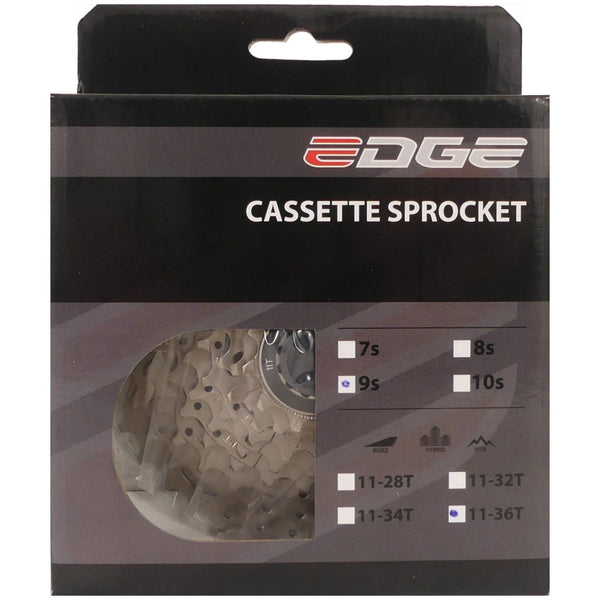 Cassette 9 speed Edge CSM5009 11-36T - silver