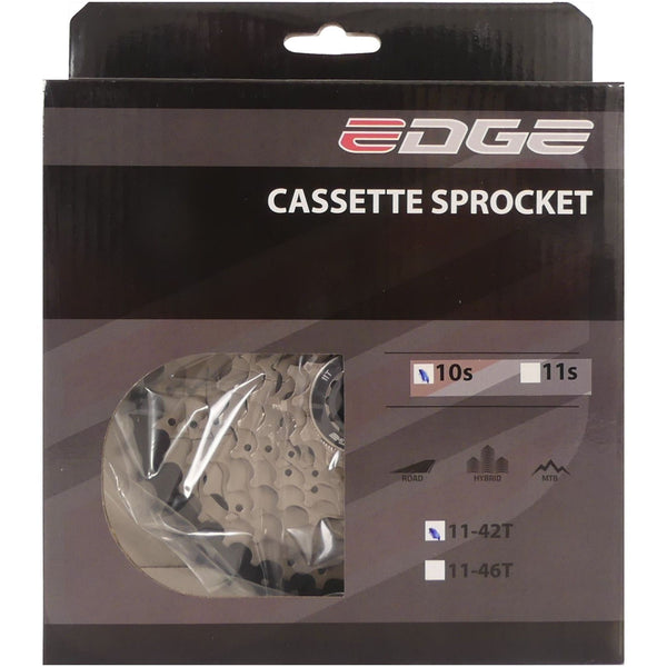 Cassette 10 speed Edge CSM6010 11-42T - silver/black