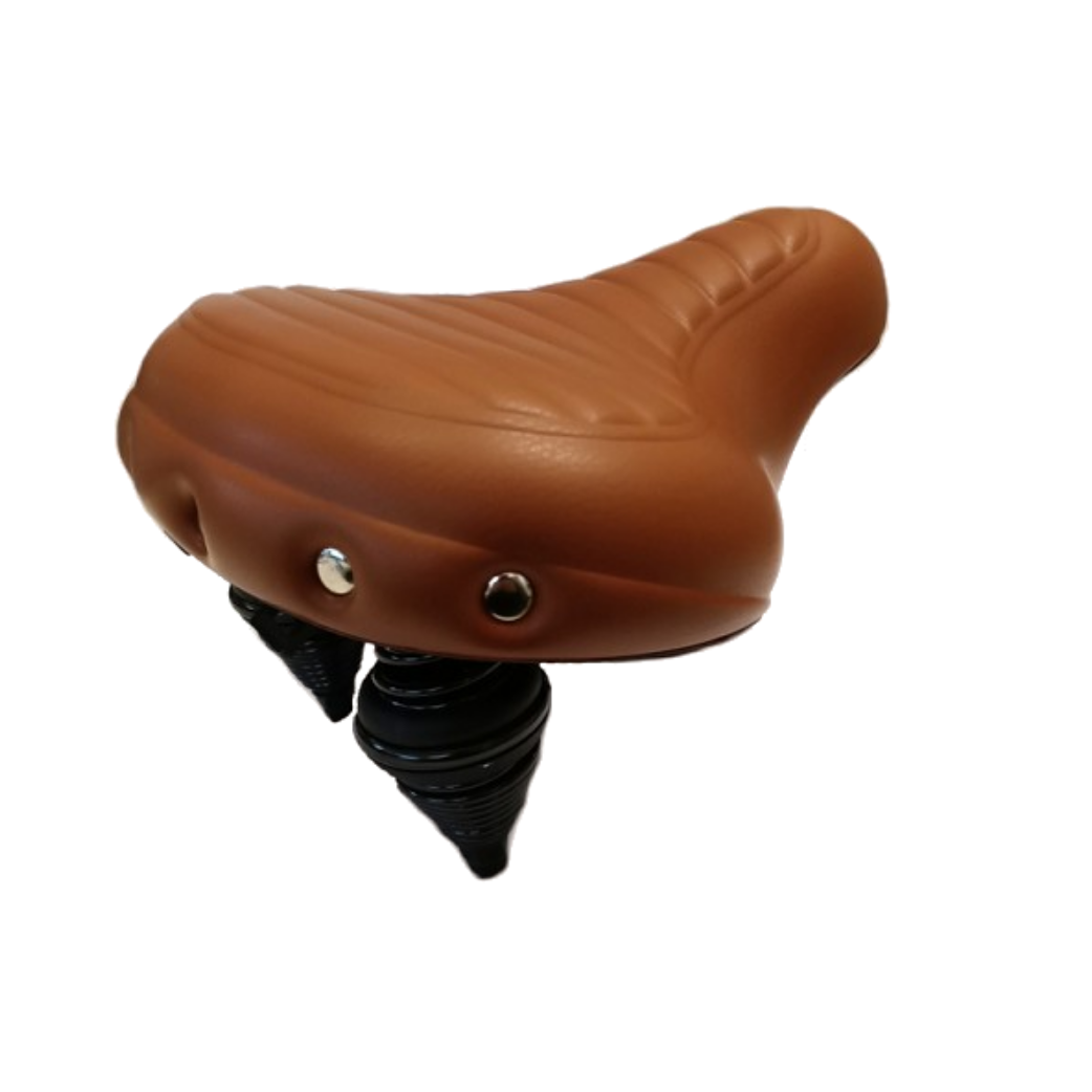 Selle comfort saddle Retro brown rib XL, without strap. (workshop packaging)