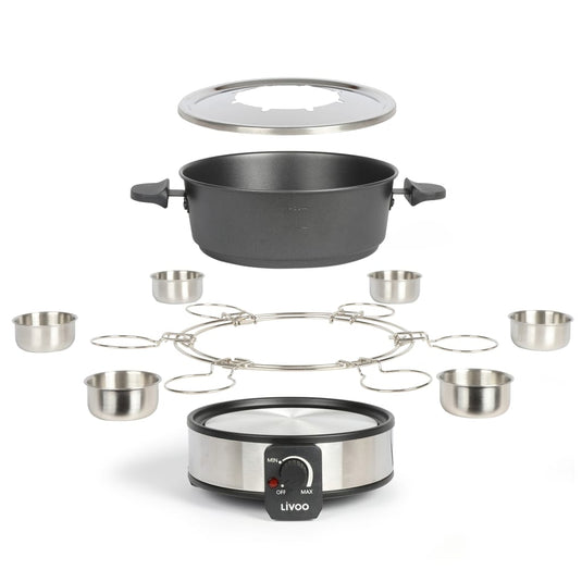 Livoo Livoo Fonduepan elektrisch 8-persoons 1,8 L 1000 W zwart