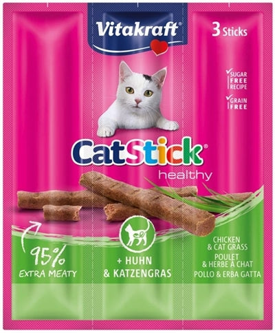 Vitakraft cat-stick mini kip kattengras