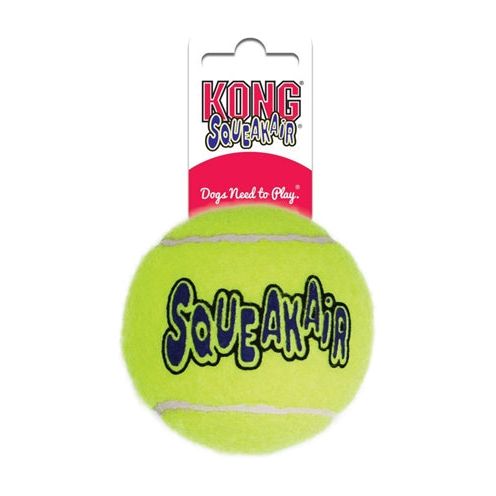 Load image into Gallery viewer, Kong Squeakair tennisbal geel met piep
