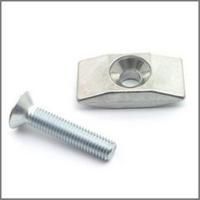 standard counter plate with conical hole and bolt