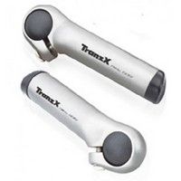 Tranzx jd-888 handlebar bar ends alu silver 80 mm