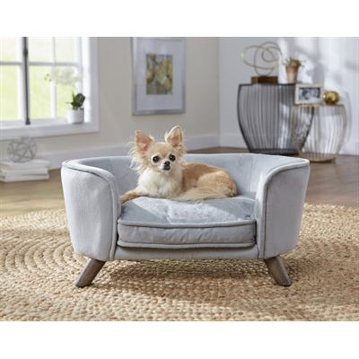 Load image into Gallery viewer, Enchanted pet Enchanted hondenmand sofa romy grijs
