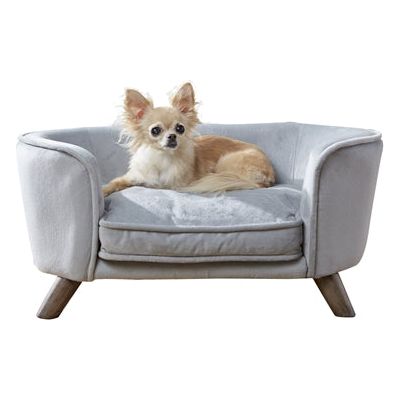 Load image into Gallery viewer, Enchanted pet Enchanted hondenmand sofa romy grijs
