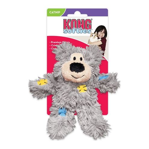 Kong Cat softies patchwork bear assorti