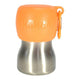 Kong H2o drinkfles rvs oranje