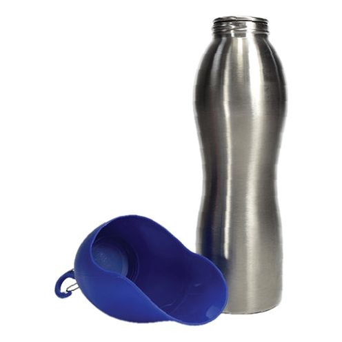 Load image into Gallery viewer, Kong H2o drinkfles rvs blauw
