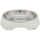 Trixie Voerbak kat melamine rvs wit