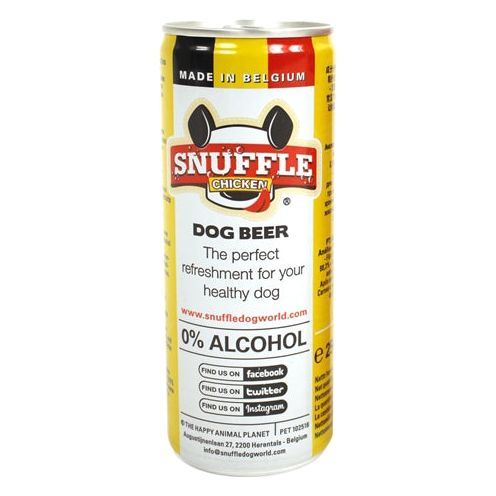 Snuffle Hondenbier kipsmaak in blik