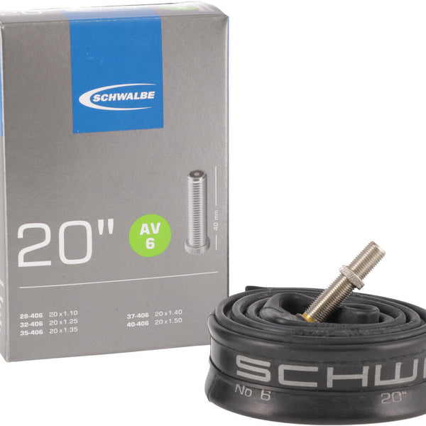 tube 20 x 1 1/8 (1.50) schwalbe schrader valve