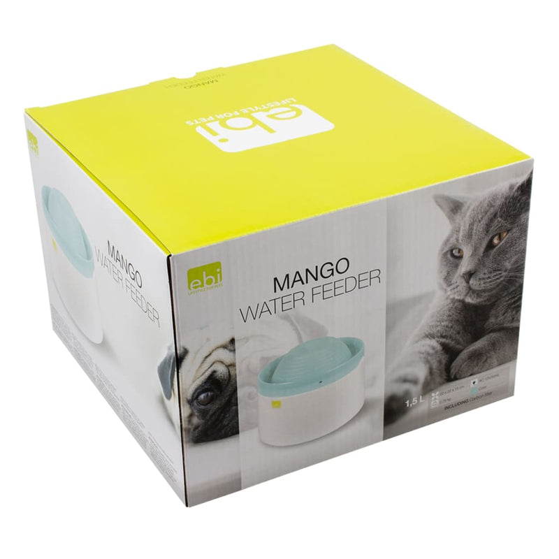 Load image into Gallery viewer, Ebi Waterbak voor huisdieren Mango 1,5 L blauw
