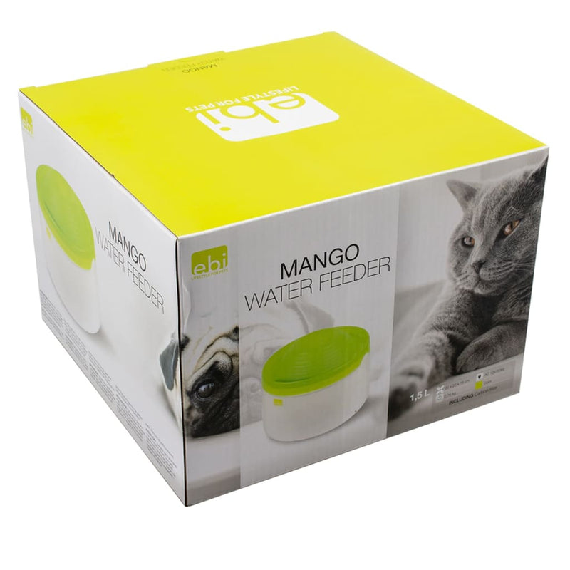 Load image into Gallery viewer, Ebi Waterbak voor huisdieren Mango 1,5 L groen
