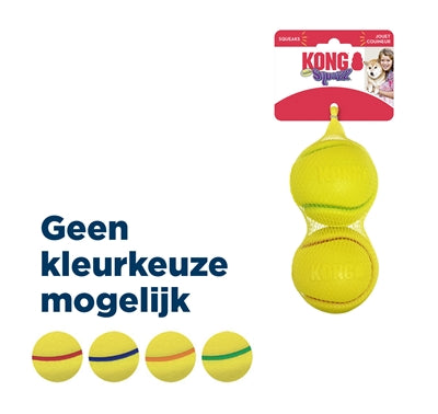 Load image into Gallery viewer, Kong Squeezz tpr tennisbal geel assorti
