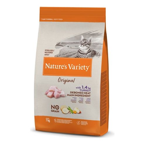 Natures variety nature's variety - original sterilized turkey no grain kattenvoer.