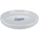 Trixie Voerbak waterbak plat en breed kattenprint grijs