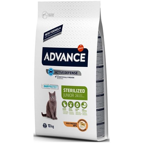 Afbeelding laden in galerijviewer, Advance - junior sterilized chicken kattenvoer
