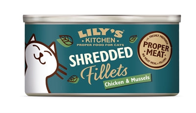 Load image into Gallery viewer, Lily's kitchen Chicken mussel shredded fillets

