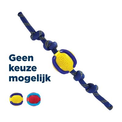 Load image into Gallery viewer, Kong Jaxx brights ball+touw assorti
