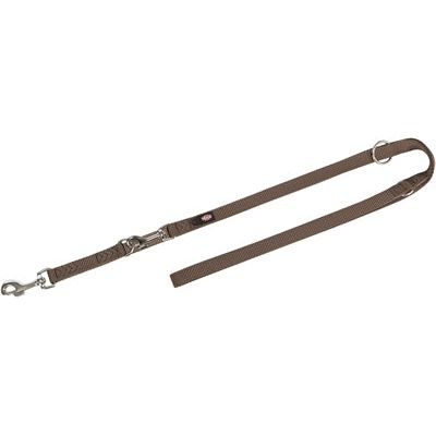 Load image into Gallery viewer, Trixie Hondenriem verstelbaar premium tweelaags bruin
