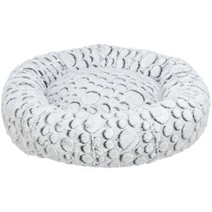 Trixie Hondenmand mila rond pluche wit grijs