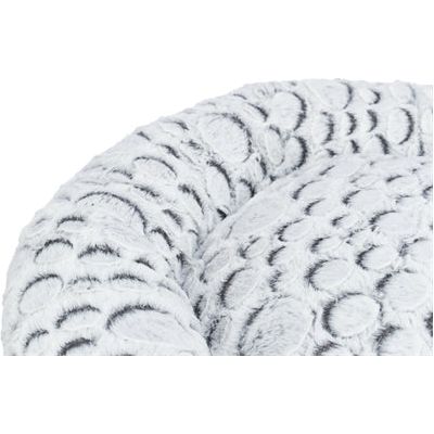 Trixie Hondenmand mila rond pluche wit grijs
