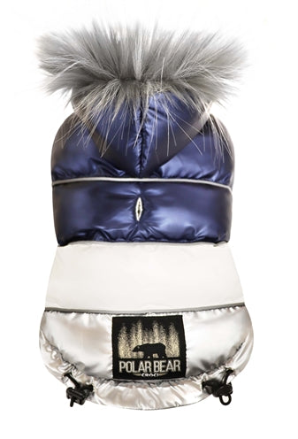 Load image into Gallery viewer, Hondenjas padded polar bear blauw
