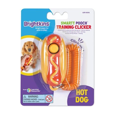 Load image into Gallery viewer, Brightkins Smarty pooch training clicker hotdog
