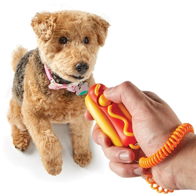 Load image into Gallery viewer, Brightkins Smarty pooch training clicker hotdog
