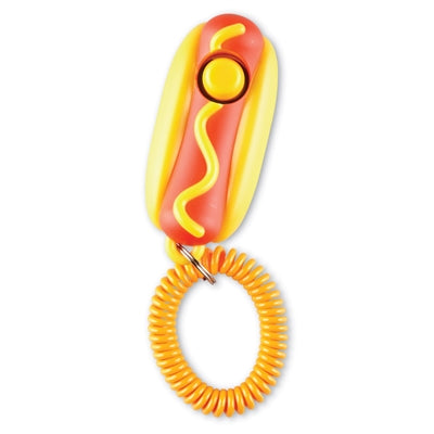 Load image into Gallery viewer, Brightkins Smarty pooch training clicker hotdog
