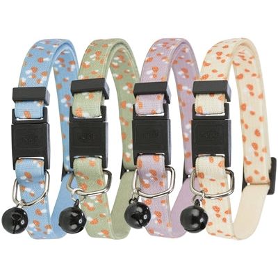 Trixie Halsband kat paddenstoel elastich assorti